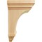 Ekena Millwork 3 1/2"W x 3 3/4"D x 6"H Mini Jefferson Wood Corbel, Red Oak CORW03X03X06JERO - alternate 2